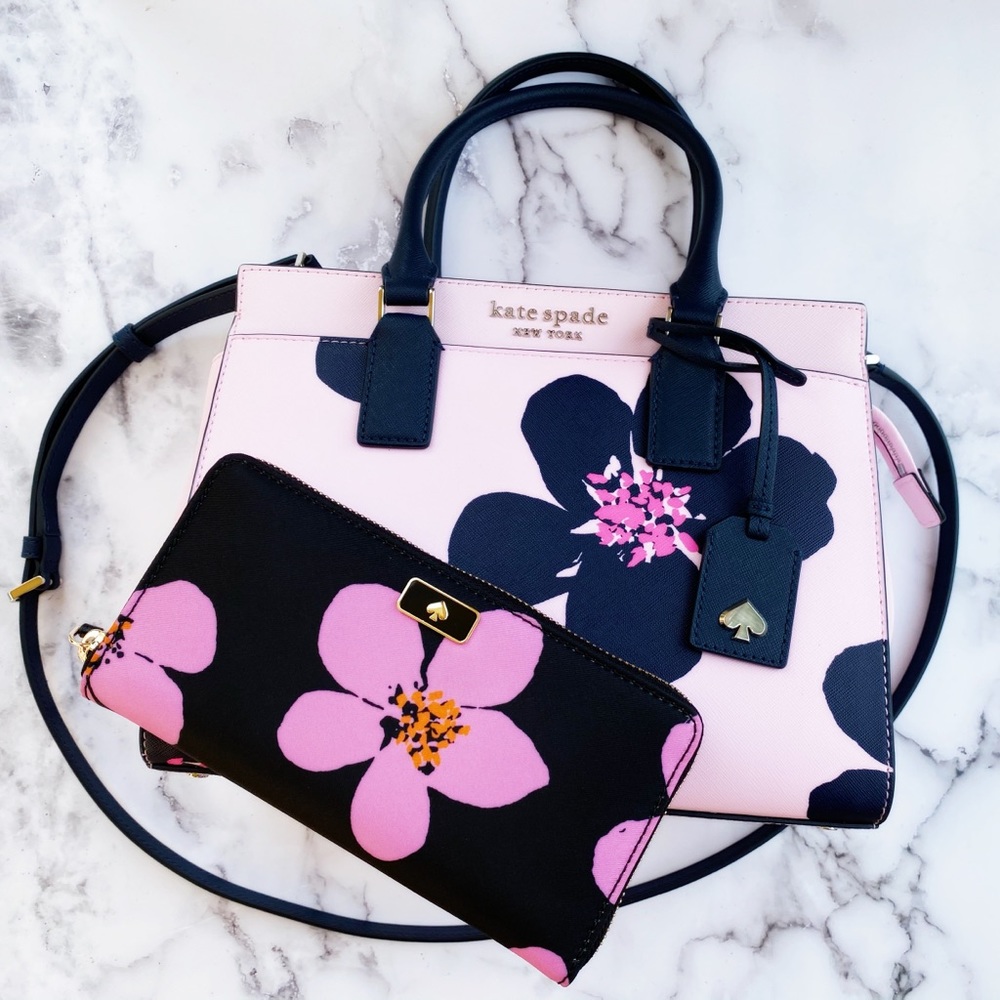 BUNDLE Kate Spade Satchel Wallet Floral - Picture 2 of 8
